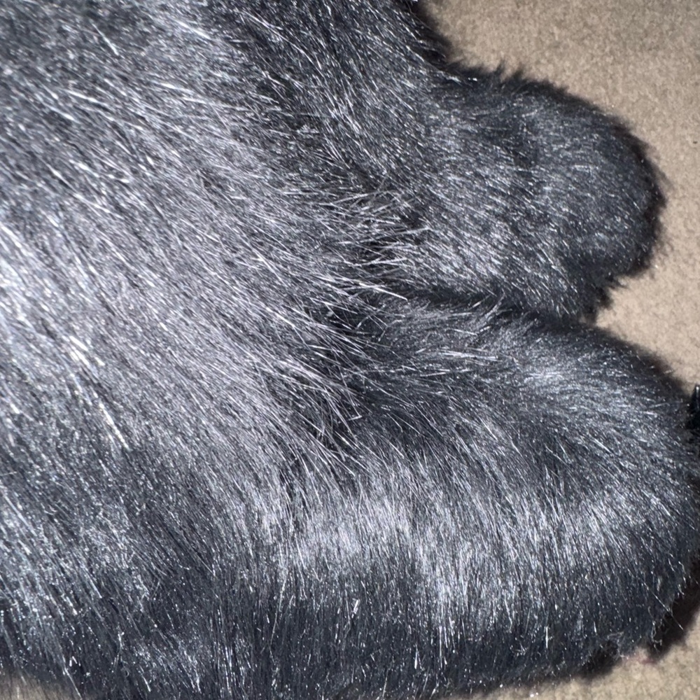 Faux Fur Black Boots